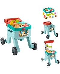 Fisher Price Laugh and Learn 4-in-1 Snack Cart Walker, 14 Play Pieces