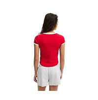 Cotton On Women's V Neck Retro Baby Graphic Tee