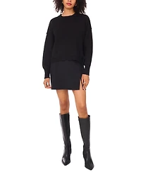 1.state Women's Long Sleeve Drop Shoulder Sweater