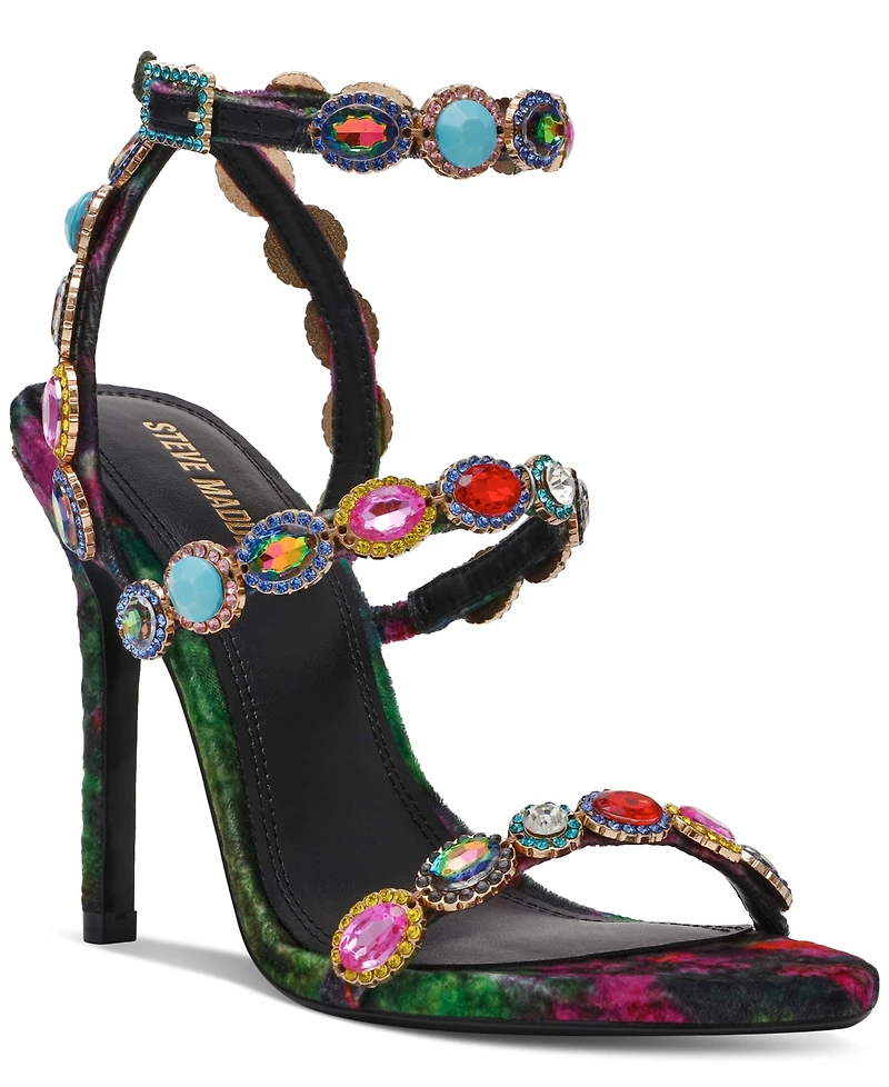Steve Madden Tamala Gemstone-Embellished Strappy Dress Sandals