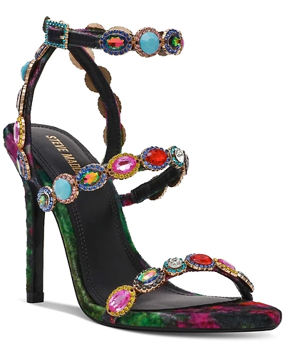 Steve Madden Tamala Gemstone-Embellished Strappy Dress Sandals