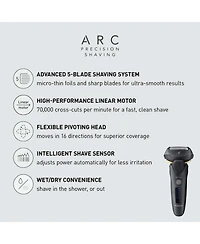 Panasonic ARC5 Men s Electric Razor, 5-Blade, Wet/Dry, Pop-up Trimmer, Pivoting Head