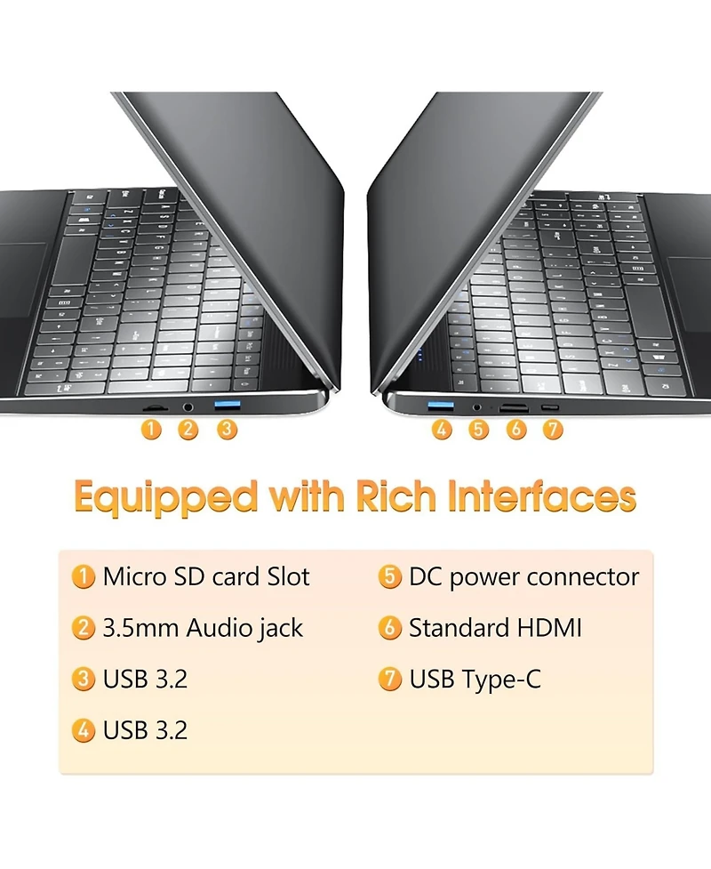 Kuu Laptops Windows 11, 15.6 Inch Laptop Computer 8GB DDR3 512GB Ssd with I3 Processor, Webcam, Hdmi, Usb3.0, 7000mAh Battery, BT4.2, USB 3.2 3, WiFi,
