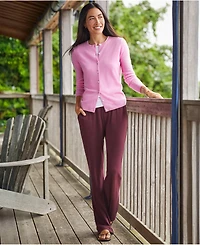 Lands' End Women's Petite Sport Knit High Rise Pants