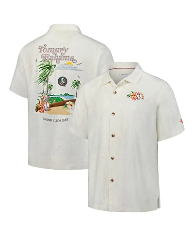 Tommy Bahama Men's White Florida State Seminoles Grand Slam Bay Camp Button-Up Shirt
