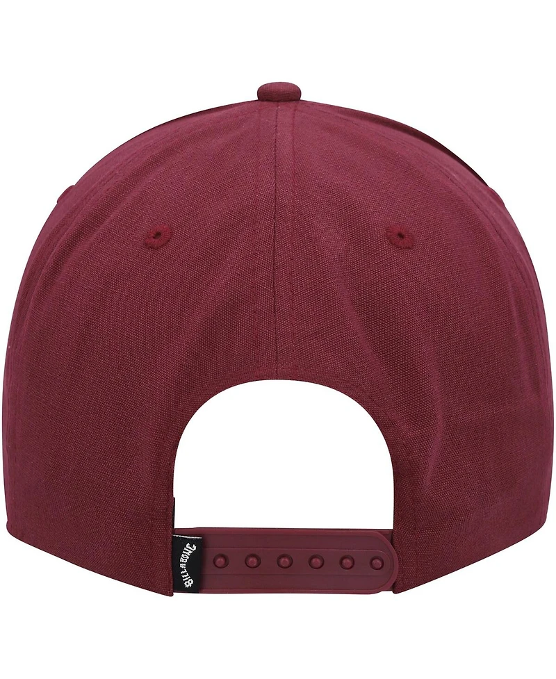 Billabong Men's Red Stacked Iii Snapback Hat