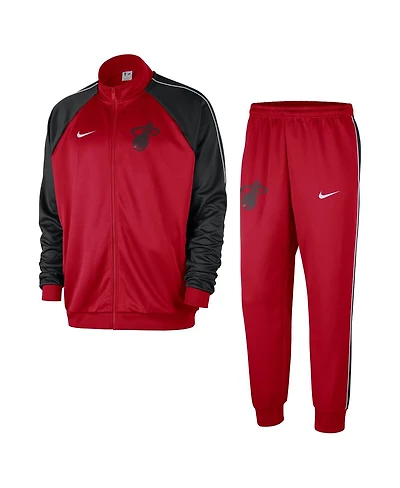 Nike Men's Red Miami Heat 2024/25 City Edition Lightweight Full-Zip Jacket Pants Set