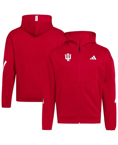Adidas Men's Crimson Indiana Hoosiers Z.n.e. Full-Zip Hoodie