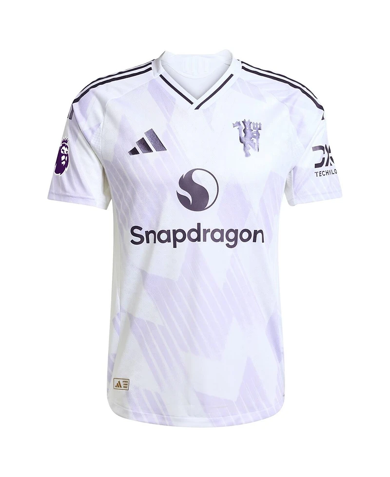 Adidas Men's White Manchester United 2025/26 Away Authentic Jersey