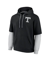 Fanatics Men's Black Tennessee Volunteers Sleek Pullover Hoodie