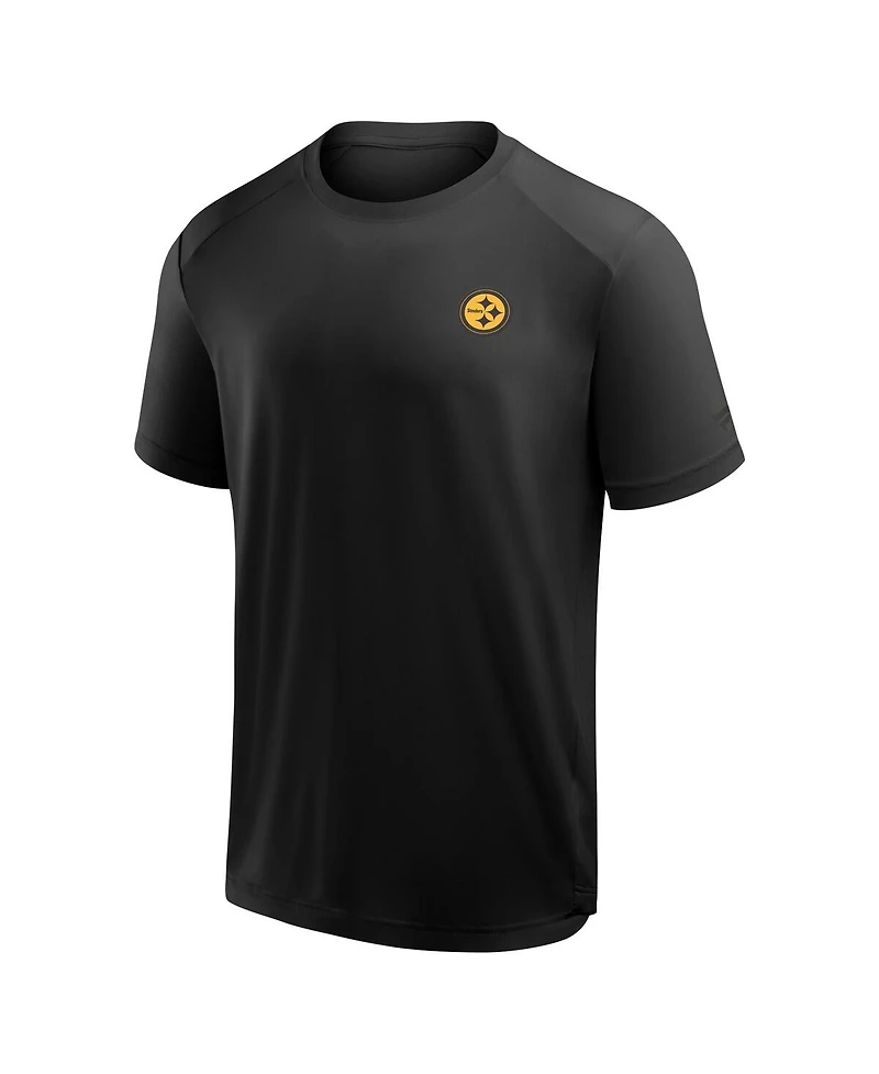 Fanatics Men's Black Pittsburgh Steelers Front Office Move Mono T-Shirt