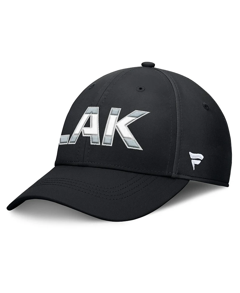 Fanatics Men's Black/Silver Los Angeles Kings Authentic Pro Rink Flex Hat