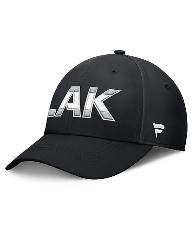 Fanatics Men's Black/Silver Los Angeles Kings Authentic Pro Rink Flex Hat