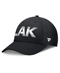 Fanatics Men's Black/Silver Los Angeles Kings Authentic Pro Rink Flex Hat