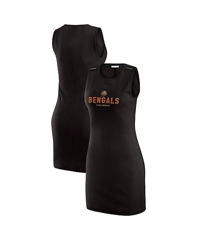 Wear by Erin Andrews Women's x Gracie Hunt Black Cincinnati Bengals Ribbed Tank Dress