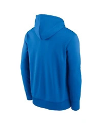 Nike Men's Blue Detroit Lions Toss Sweep Performance Pullover Hoodie