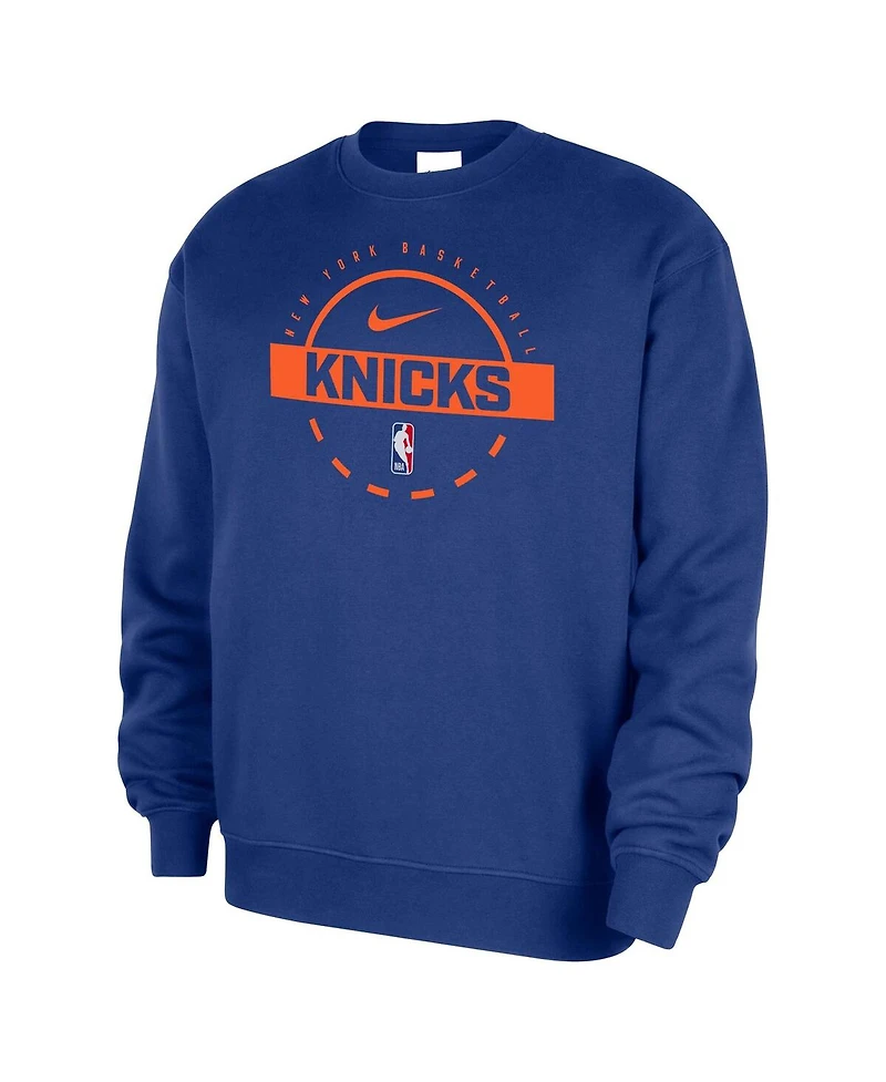 Nike Men's Blue New York Knicks 2025/26 Authentic Practice Club Sweatshirt