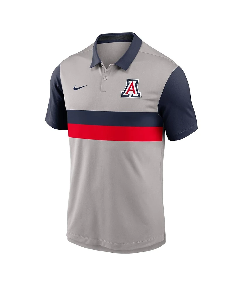 Nike Men's Gray/Navy Arizona Wildcats Vapor Performance Polo Shirt
