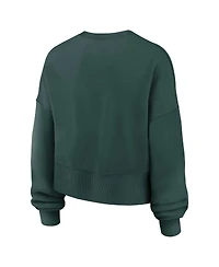 Nike Women's Green Michigan State Spartans Oversized Phoenix Arch Pullover Sweatshirt