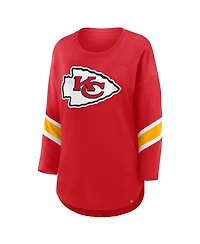 Fanatics Women's Red Kansas City Chiefs Redzone 3/4-Sleeve T-Shirt