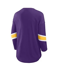 Fanatics Women's Purple Minnesota Vikings Redzone 3/4-Sleeve T-Shirt