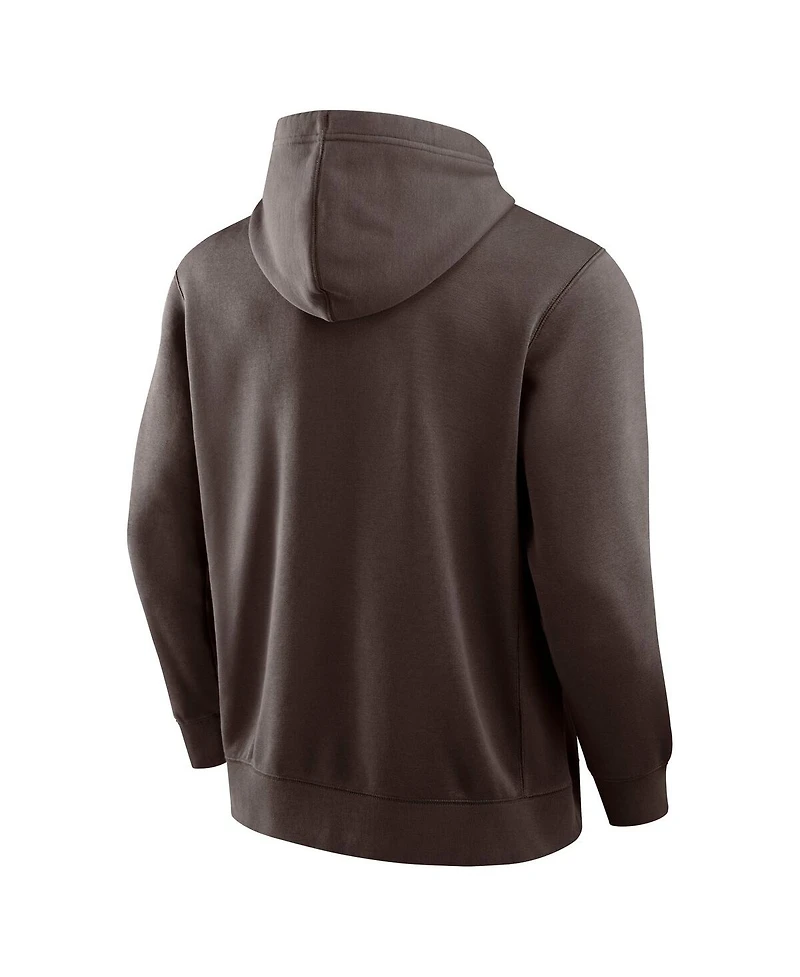 Fanatics Men's Brown Cleveland Browns New Horizons Heritage Pullover Hoodie