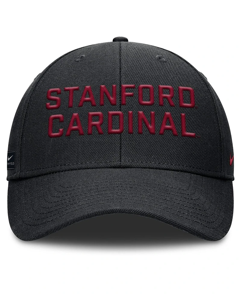 Nike Men's Black Stanford Cardinal Rise Practice Adjustable Hat