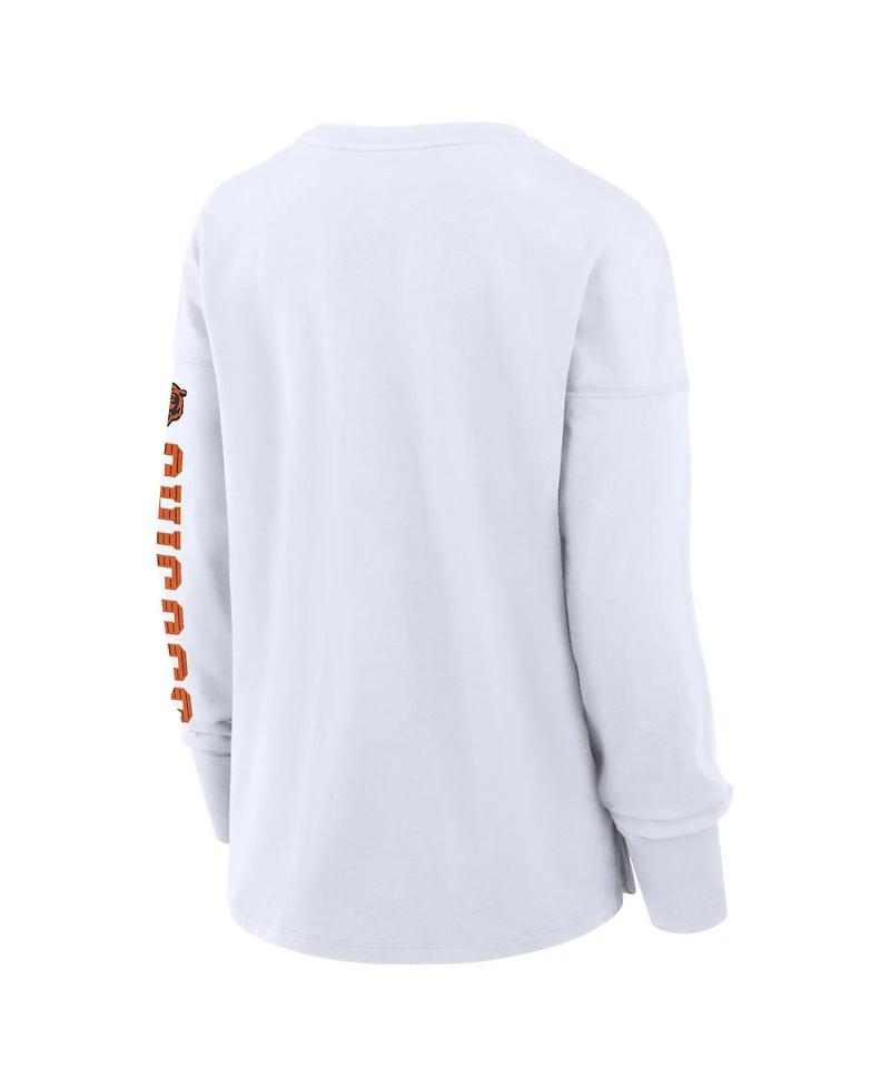 Fanatics Women's White Chicago Bears Hometown Legacy Long Sleeve T-Shirt