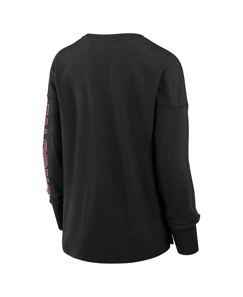 Fanatics Women's Black Atlanta Falcons Hometown Legacy Long Sleeve T-Shirt