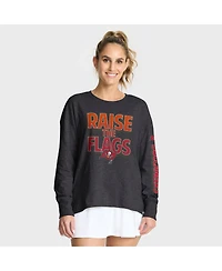 Fanatics Women's Heather Pewter Tampa Bay Buccaneers Hometown Legacy Long Sleeve T-Shirt