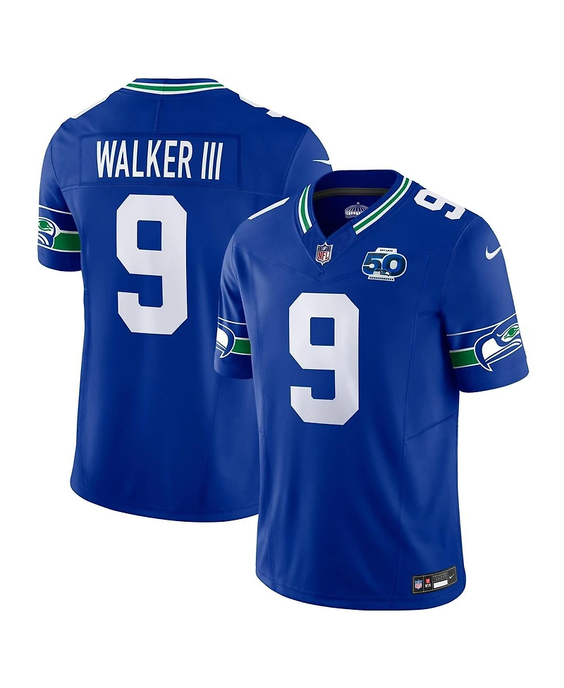 Nike Men's Kenneth Walker Iii Royal Seattle Seahawks 50th Season Vapor F.u.s.e. Limited Jersey