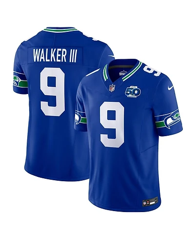 Nike Men's Kenneth Walker Iii Royal Seattle Seahawks 50th Season Vapor F.u.s.e. Limited Jersey