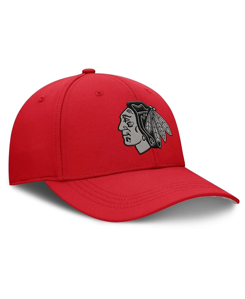 Fanatics Men's Red Chicago Blackhawks Homage Adjustable Hat
