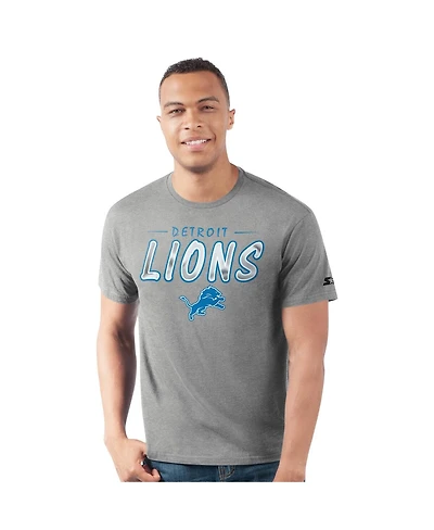 Starter Men's Heather Gray Detroit Lions Prime Time T-Shirt