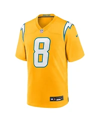 Nike Men's Omarion Hampton Gold Los Angeles Chargers Alternate Charger Power Game Player Jersey