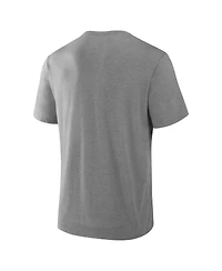 Fanatics Men's Heather Gray Los Angeles Dodgers Nostalgia Tri-Blend T-Shirt