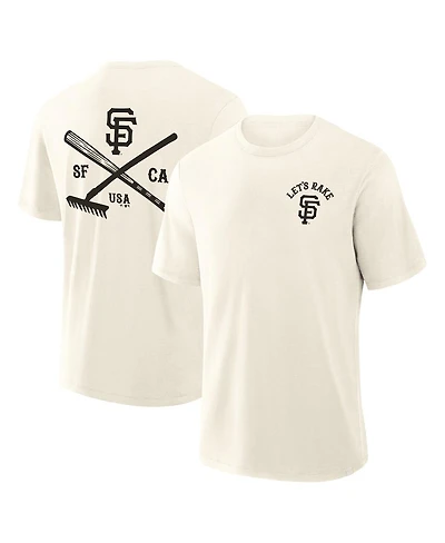 Fanatics Men's Cream San Francisco Giants Nostalgia Stadium Slub T-Shirt