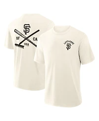 Fanatics Men's Cream San Francisco Giants Nostalgia Stadium Slub T-Shirt