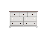 Casainc Wooden Storage Cabinet with 7-Drawer Dresser
