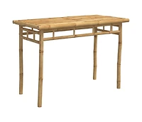 Patio Dining Table 43.3"x21.7"x29.5" Bamboo