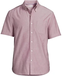 Lands' End Men's Short Sleeve Sail Rigger Oxford Shirt