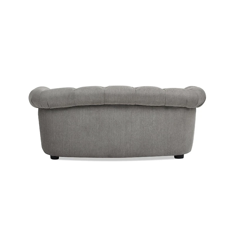 Zeus & Ruta 36.5" Chesterfield Pet Sofa in Uptown Gray
