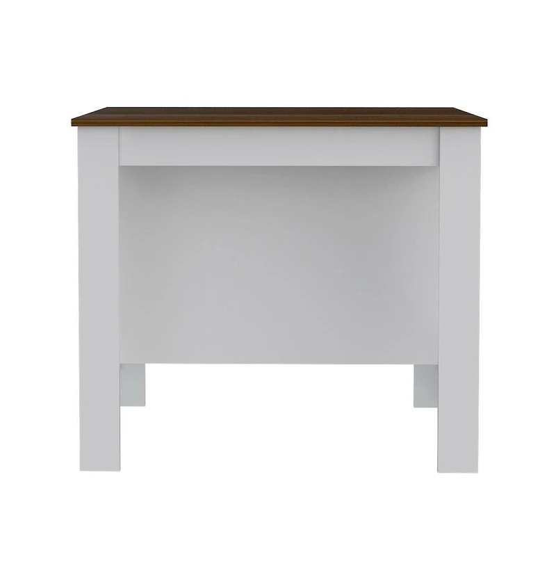 Tuhome Cala Kitchen Island White / Walnut Mdf