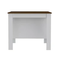 Tuhome Cala Kitchen Island White / Walnut Mdf