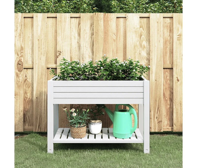 Garden Raised Bed White Polypropylene Large Durable