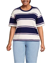 Lands' End Plus Short Sleeve Mariner T-Shirt