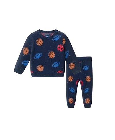 Andy & Evan Infant Boys Sports Baby Sweater Set