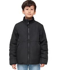 Rokka&Rolla Little and Big Boys' Reversible Lightweight Fleece Jacket