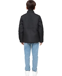Rokka&Rolla Little and Big Boys' Reversible Lightweight Fleece Jacket