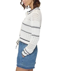 Central Park West Women's Emanuel Nautical Stripe Cardigan